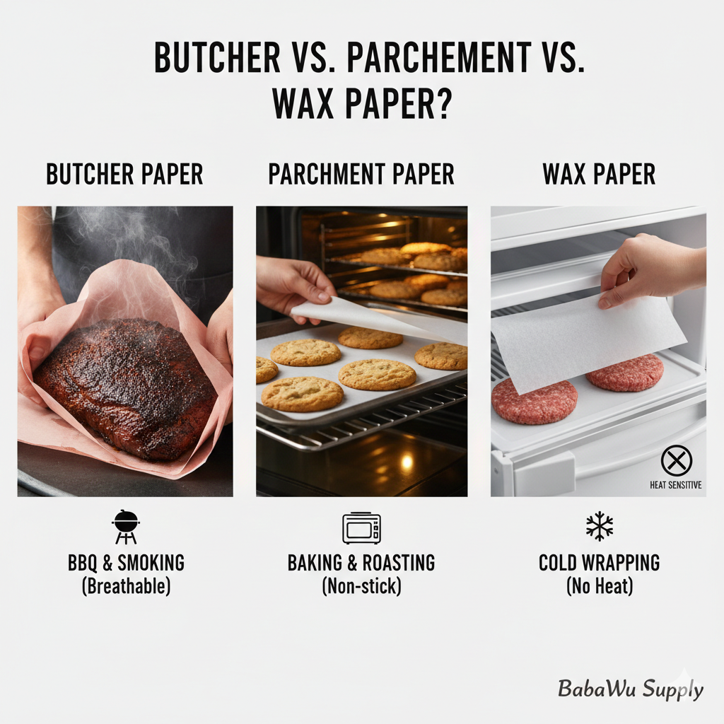 Is Butcher Paper the Same as Parchment Paper or Wax Paper?