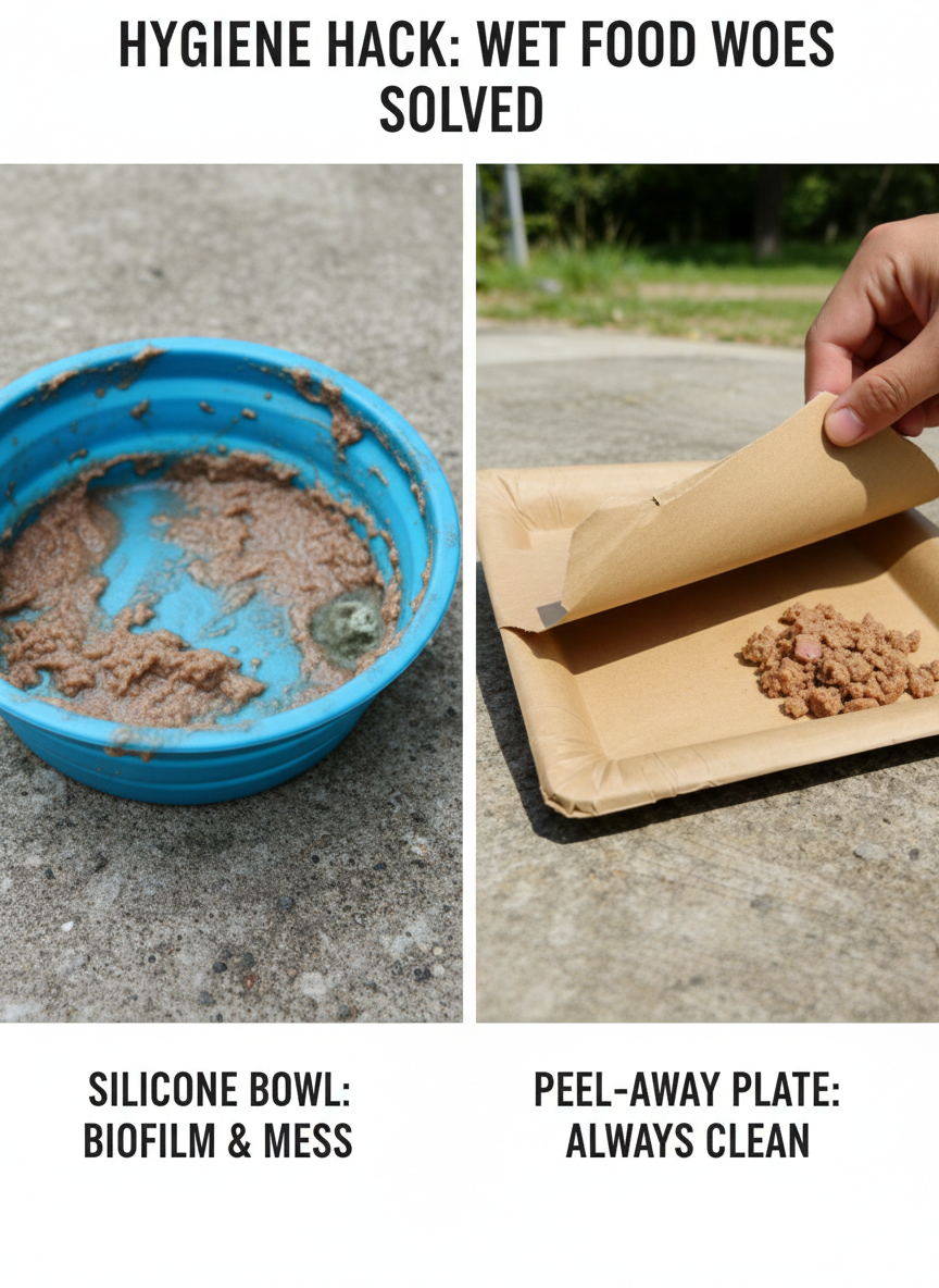 Peel-Away Pet Plates vs. Silicone Bowls: Best for Outdoor Hygiene